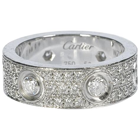 cartier wedding ring with diamonds